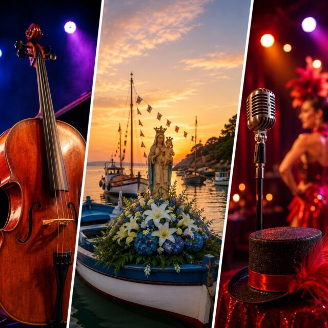 ✨ Votre programme du week-end à Giens !
🎻 Vendredi 7 août
DECAFONIA – Festival Musical Arbanais
⚓ Samedi 8 août
Fête de la Mer à la Madrague
🎭 Samedi 8 août
Soirée Cabaret à Giens
Trois belles occasions de vivre l'été sur la presqu'île entre musique, traditions et spectacles.
📅 Toutes les animations de l'été sont à retrouver sur :
👉 https://giens.fr/events/
☀️ Bon week-end à Giens !
#Giens #PresquileDeGiens #GiensFr #FestivalMusicalArbanais #Decafonia #FeteDeLaMer #Cabaret #Hyeres #Var #VisitVar #AgendaGiens #SortirAVar #Concert #Spectacle #Traditions #Mediterranee #Ete2026 #SudDeLaFrance #Provence #weekends