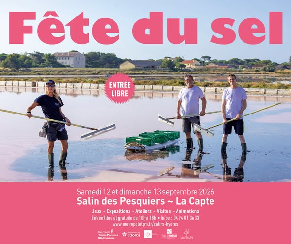 🌿 LE RENDEZ-VOUS DU WEEK-END !
Direction le Salin des Pesquiers les 12 & 13 septembre pour la nouvelle édition de la Fête du Sel. 🦩☀️
Parce qu’avant même d’arriver sur la presqu’île, les Salins sont déjà la porte d’entrée de Giens… et font partie de ces paysages que l’on ne se lasse jamais de regarder. 💙
Deux jours pour profiter autrement de ce site exceptionnel, entre nature, patrimoine, animations et découvertes.
📅 12 & 13 septembre
🕙 10h – 18h
📍 Salin des Pesquiers
🎟️ Gratuit
👉 Toutes les infos dans l’Agenda de giens.fr :
https://giens.fr/event/fete-du-sel/
#Giens #GiensFR #FêteDuSel #SalinDesPesquiers #SalinsDHyères #Hyères #LaCapte #PresquîleDeGiens #Nature #sortirahyères