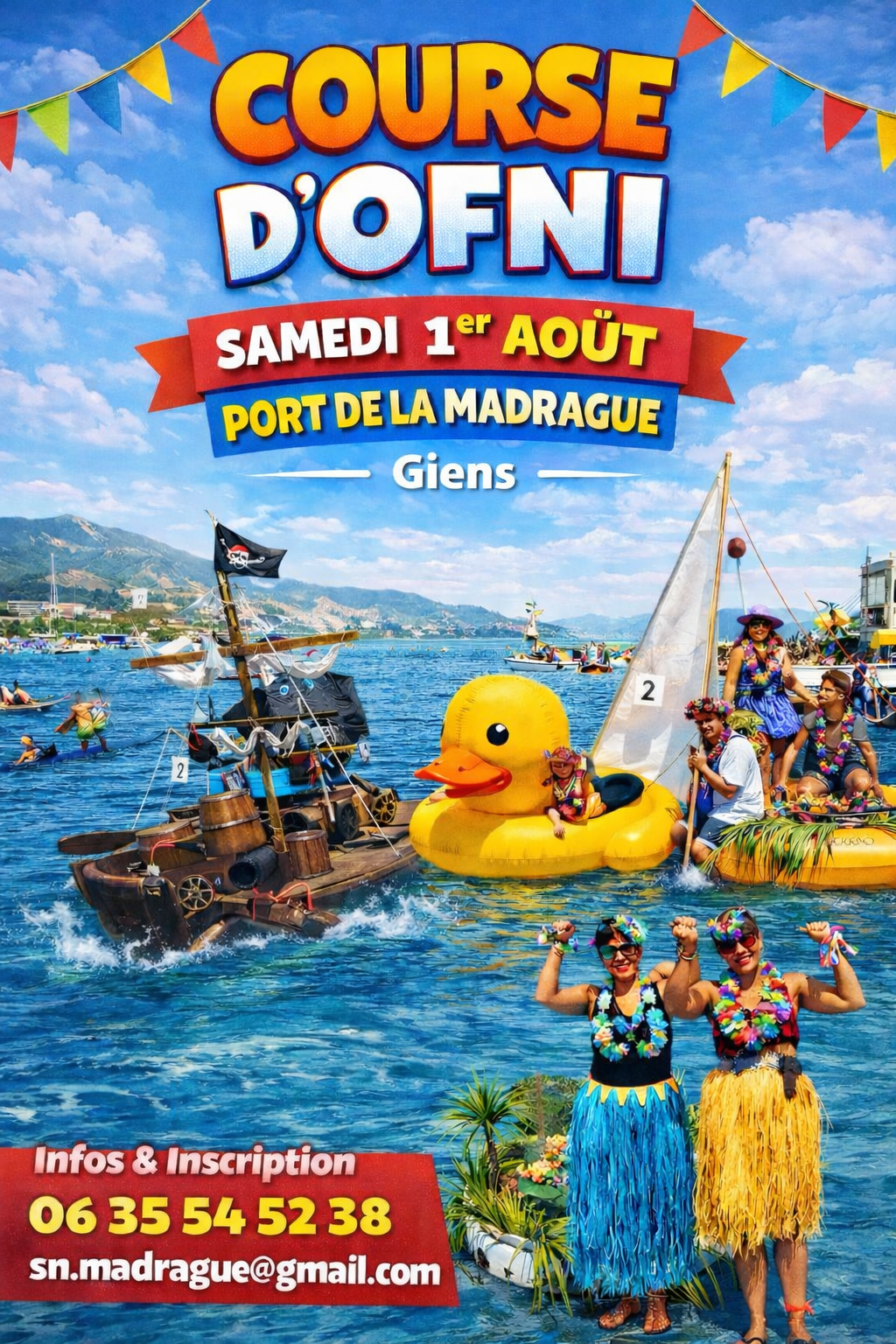 Course d'OFNI à la Madrague : les embarcations les plus folles s'affrontent à Giens !