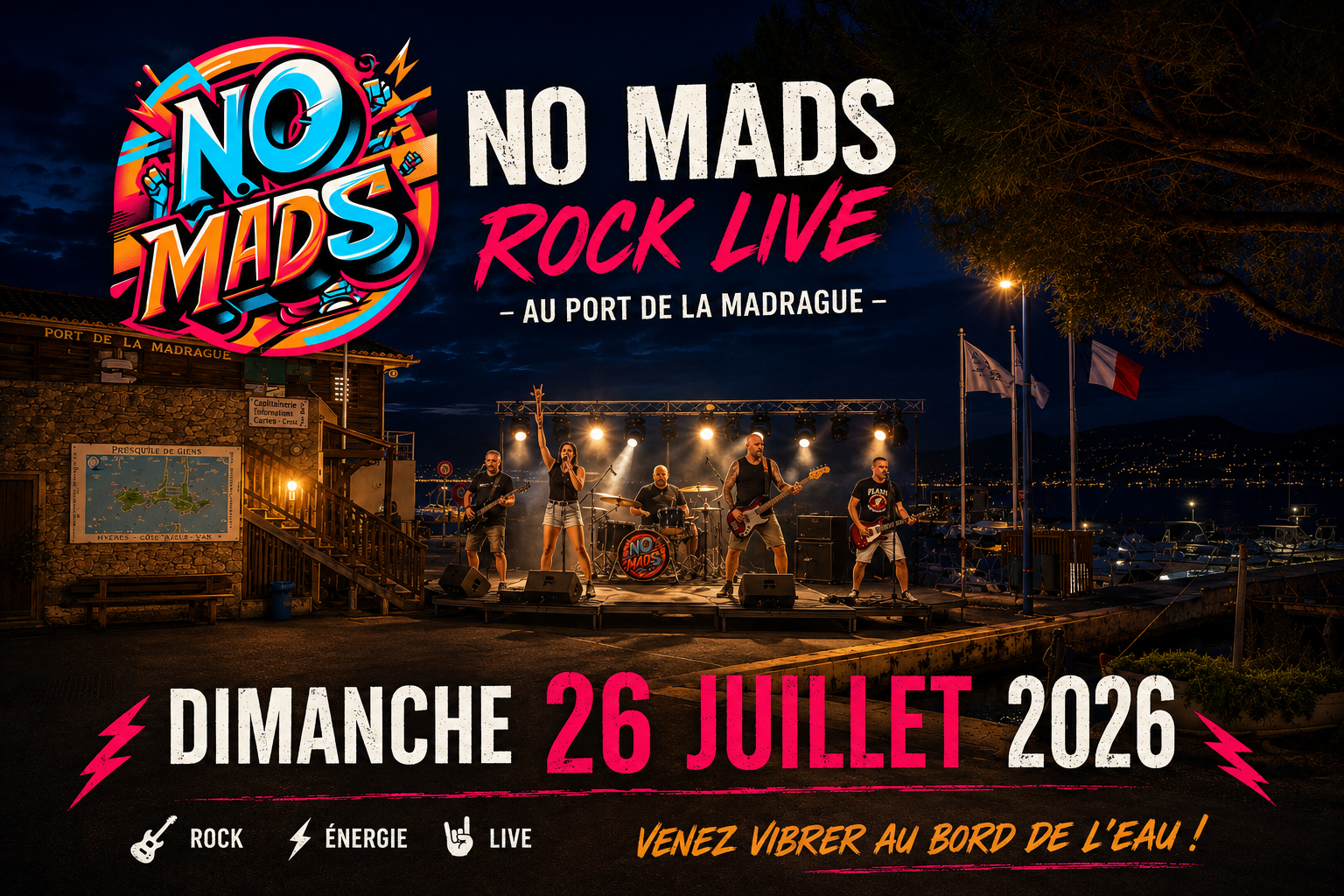 NO MADS – Rock Live au Port de la Madrague