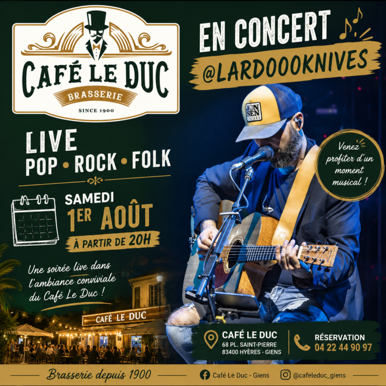 Concert Live Pop • Rock • Folk au Café Le Duc