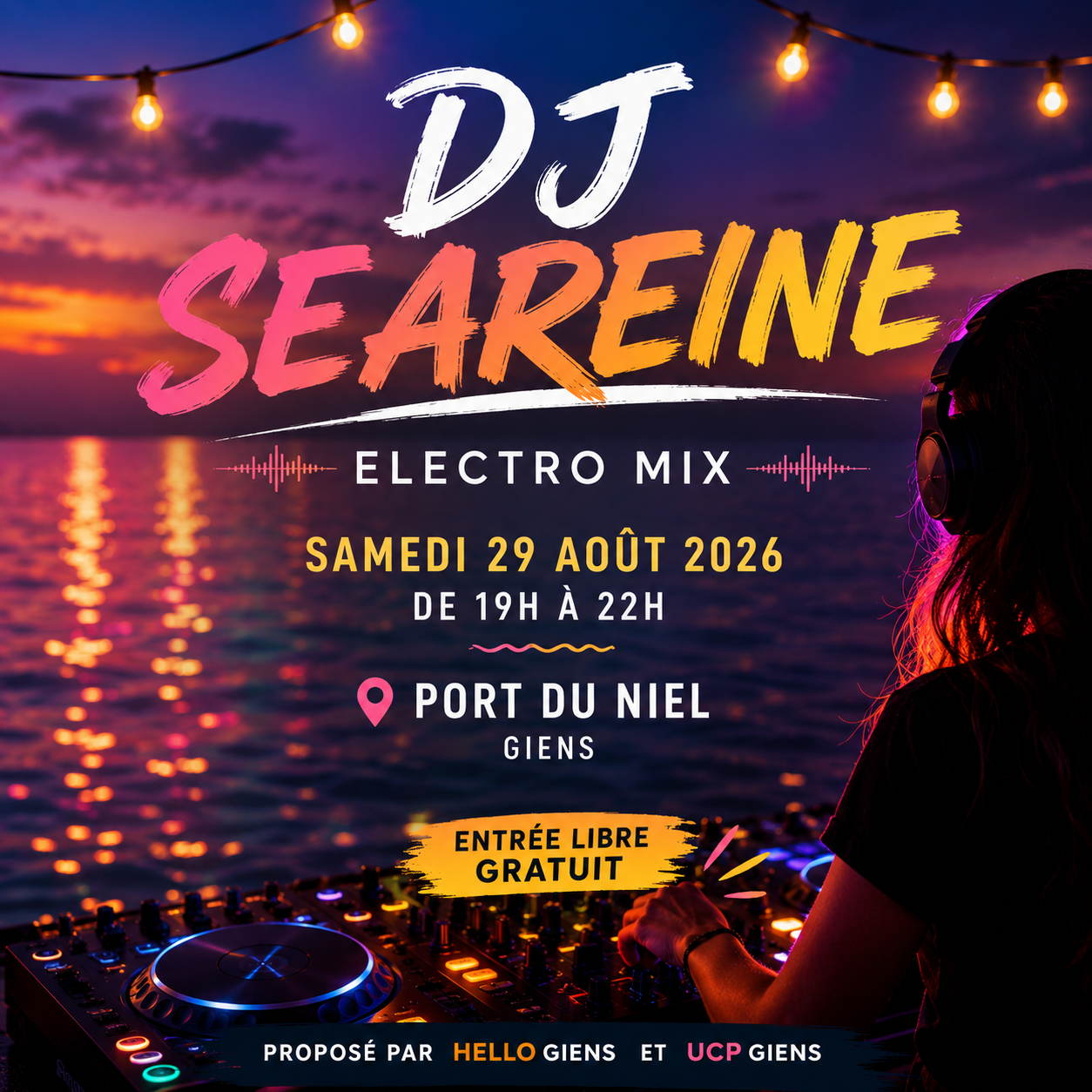 DJ Seareine – Electro Mix au Port du Niel